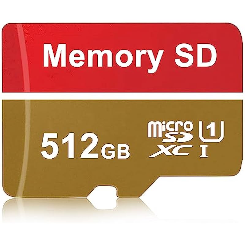 icymora Micro SD Card 512GB Durable Memory Card Convenient Carte Micro SD Waterproof Carte SD Metallic SD Card Data Storage Commonly Used for Camera/Monitor