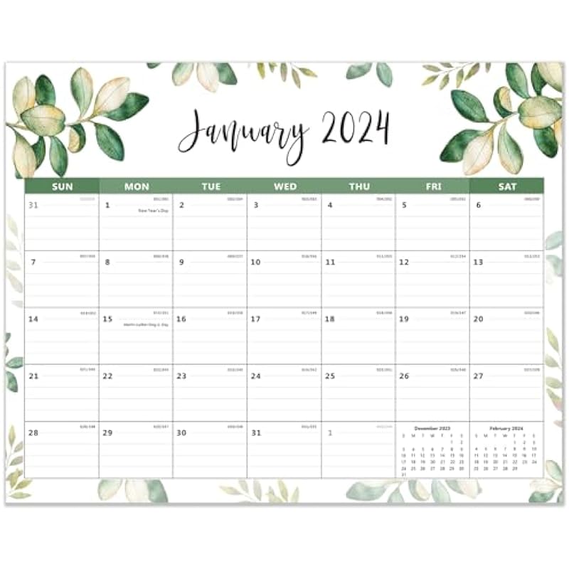 Magnetic Calendar for Fridge 2024 – Fridge Calendar Runs From Now to Dec 2024 – Refrigerator Calendar Perfect for Planning, Organizing, and Scheduling Your Life (15 x 12 Inches)