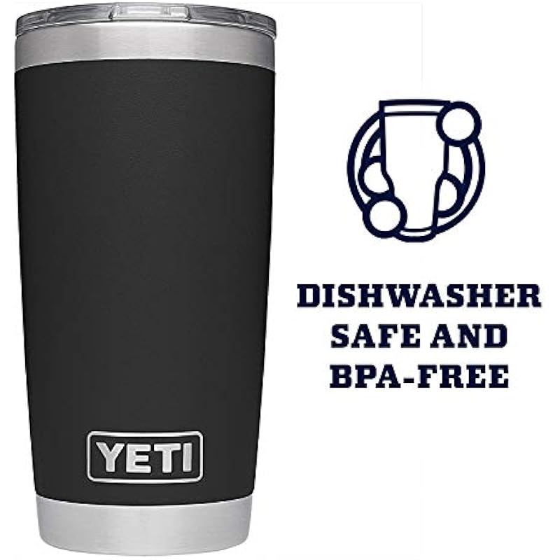 YETI Rambler 20 oz Stainless Steel Vacuum Insulated Tumbler w/MagSlider Lid