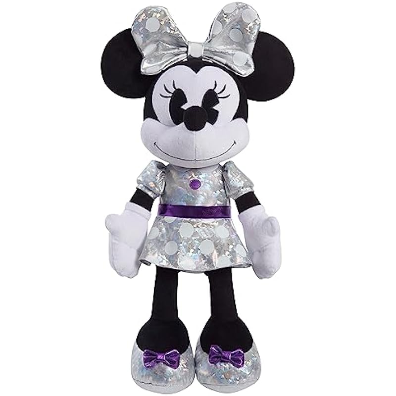 Disney100 Years of Wonder Minnie Mouse Large Plush Stuffed Animal, Kids Toys for Ages 2 Up, Gifts and Presents