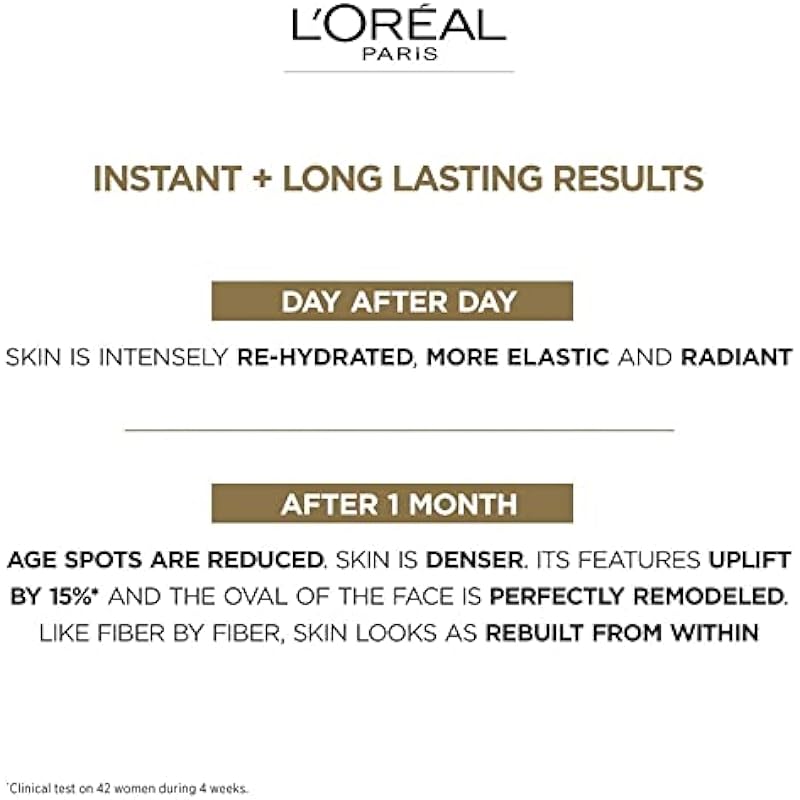 L’Oreal Paris Day Face Moisturizer Cream, Age Perfect Collagen Expert, with Collagen Peptides + Niacinamides, For Mature Skin, Suitable for Sensitive Skin Skincare, 70 ml