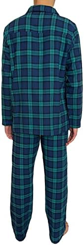 GIVEITPRO -100% Cotton Flannel, Men’s Long Button-Down Sleepwear Pajama Set