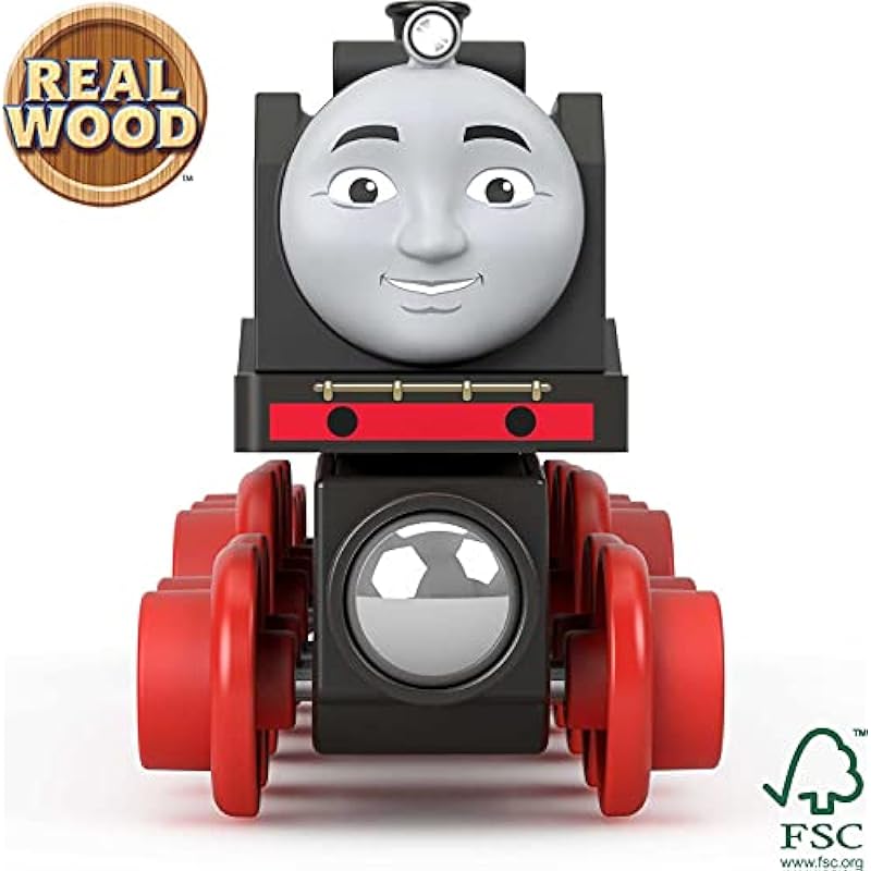 Thomas & Friends Wooden Railway Hiro Toy Train, Push-Along Engine and Coal Car for Kids Ages 2 and Up