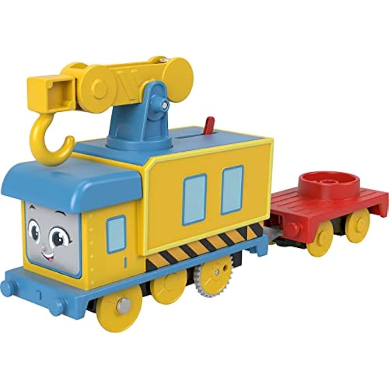Fisher-Price Thomas & Friends Motorized Toy Carly The Crane Battery-Powered Rail Vehicle for Preschool Pretend Play Ages 3+ Years