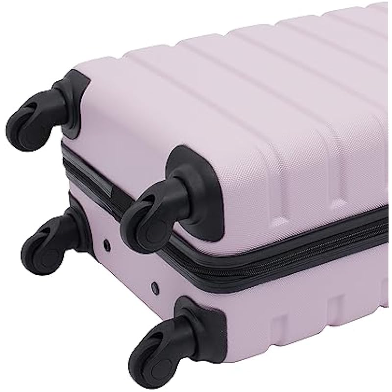 Wrangler Hardside Carry-on Spinner Luggage, Lilac, Carry-On 20-Inch, Hardside Carry-on Spinner Luggage