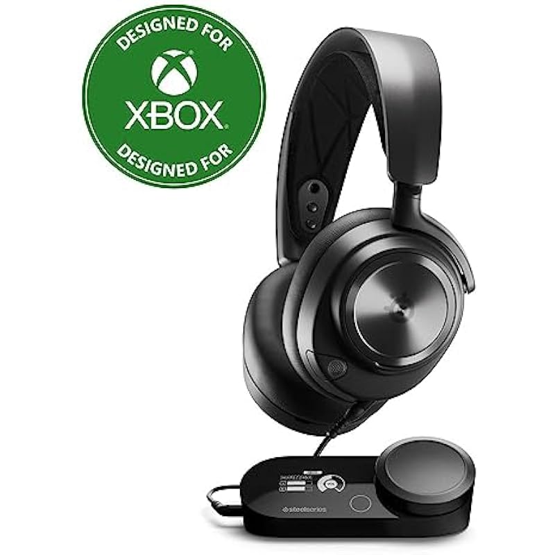 New SteelSeries Arctis Nova Pro for Xbox Multi-System Gaming Headset – Premium Hi-Fi Drivers – Hi-Res Audio – 360° Spatial – GameDAC Gen 2 – Quad-DAC – ClearCast Gen 2 Mic – Xbox, PC, PS5/PS4, Switch