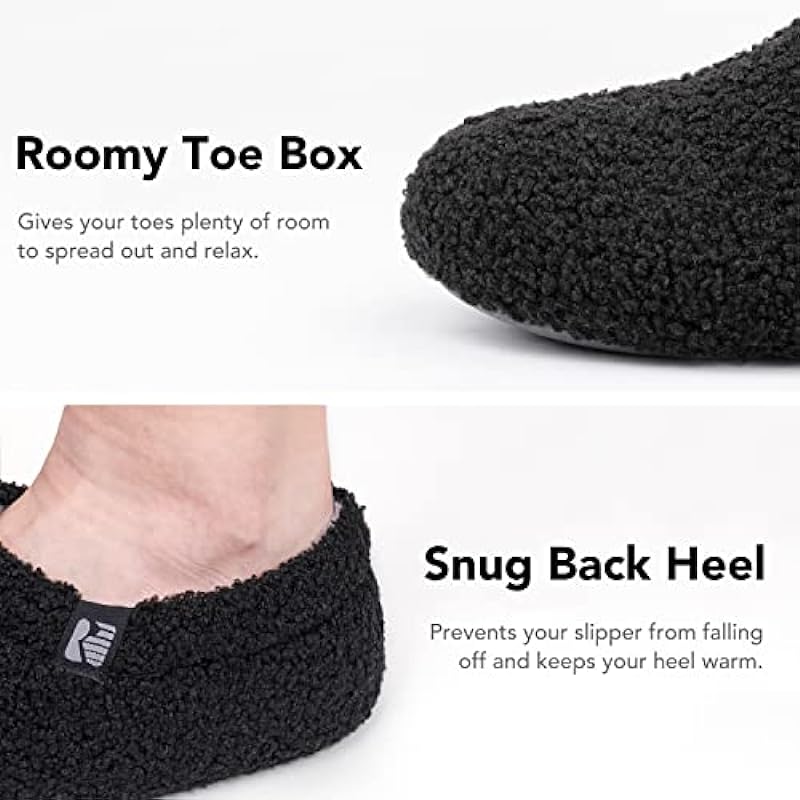 RockDove Women’s Teddy Fleece Closed Back Indoor Slipper