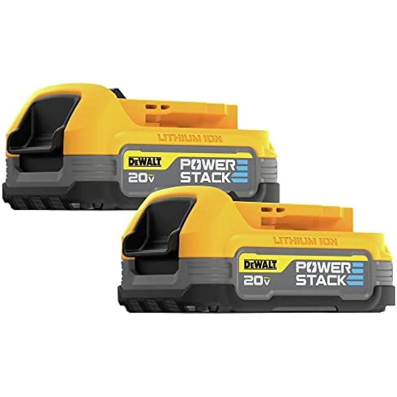 DEWALT 20V MAX* POWERSTACK™ Compact Battery, 2 Pack (DCBP034-2)