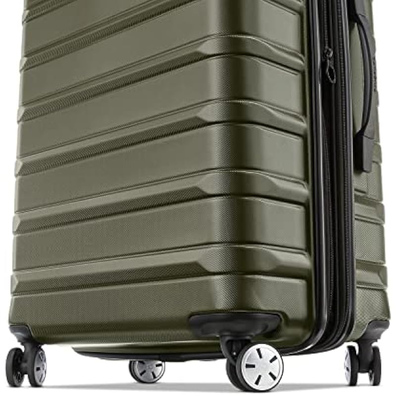 Samsonite Omni 2 Hardside Expandable Luggage with Spinners | Vita Olive | 2PC Set (Carry-on/Medium), Vita Olive, 138449-l409
