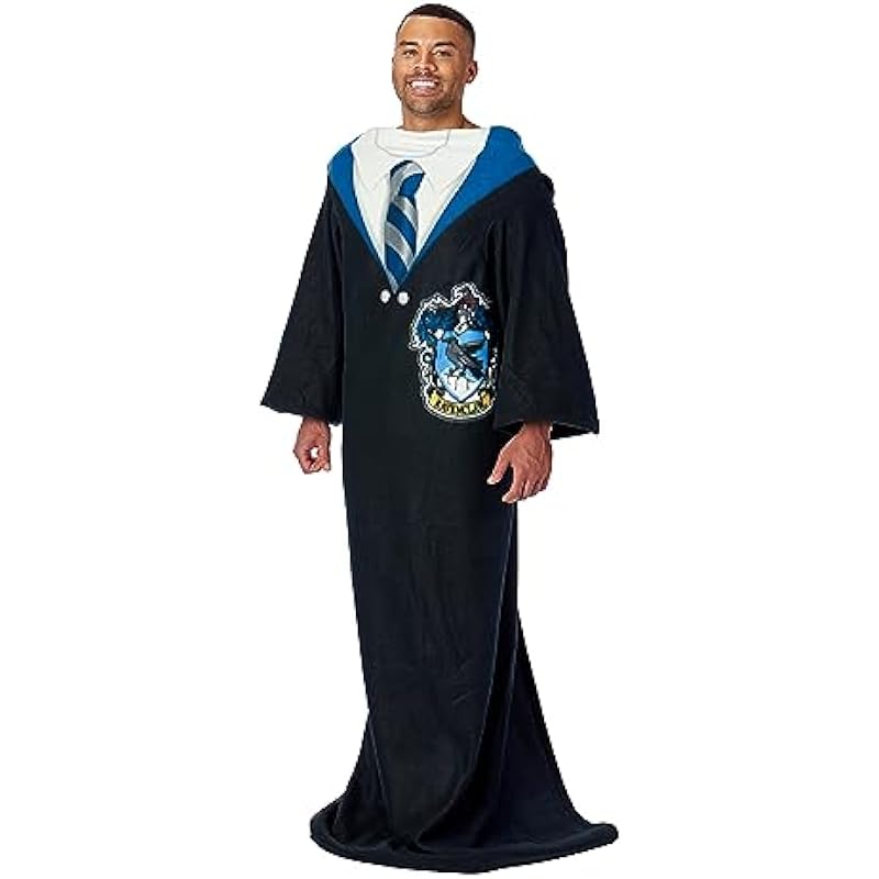 Northwest Comfy Throw Blanket with Sleeves, 48 x 71 Inches, Ravenclaw Rules