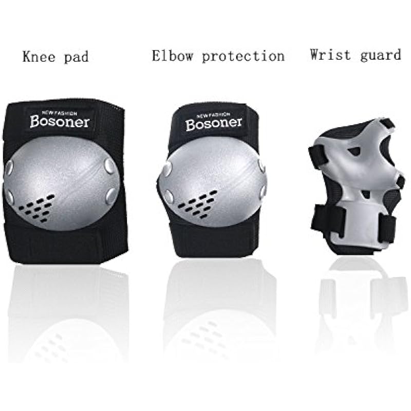 Kids/Youth Knee Pad Elbow Pads Guards Protective Gear Set for Roller Skates Cycling BMX Bike Skateboard Inline Skatings Scooter Riding Sports, Wrist Guards Toddler for Multi-Sports Outdoor