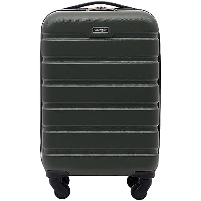 Wrangler Hardside Carry-on Spinner Luggage, Deep Depth, Carry-On 20-Inch, Hardside Carry-on Spinner Luggage