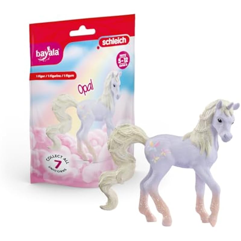 Schleich bayala, Limited Edition Collectible Unicorn Toys for Girls and Boys, Gemstone Unicorn Figurines, Opal