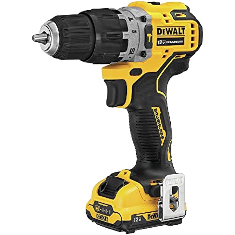 DEWALT 12V MAX XTREME Compact Hammer Drill/Driver Kit 3/8 in. Brushless (DCD706F2)
