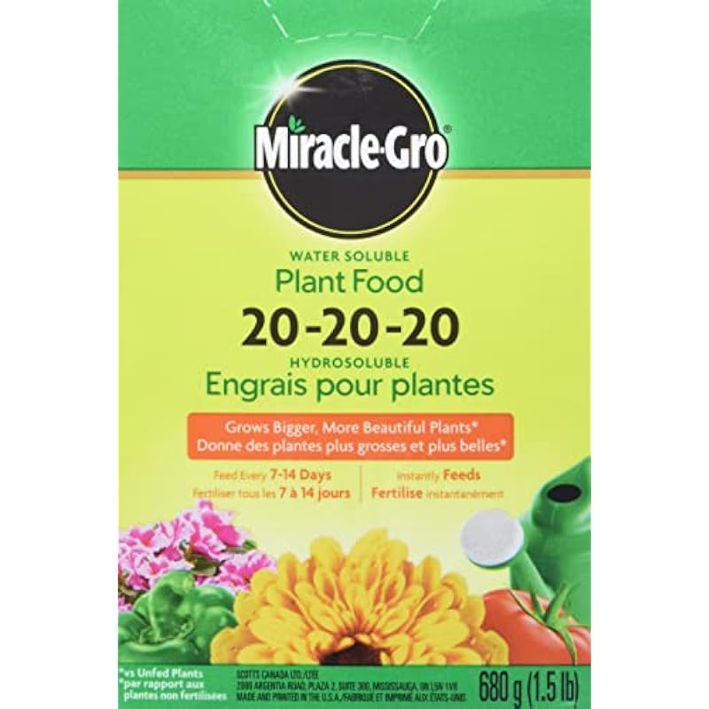 Miracle-Gro Water Soluble Plant Food 20-20-20 Green