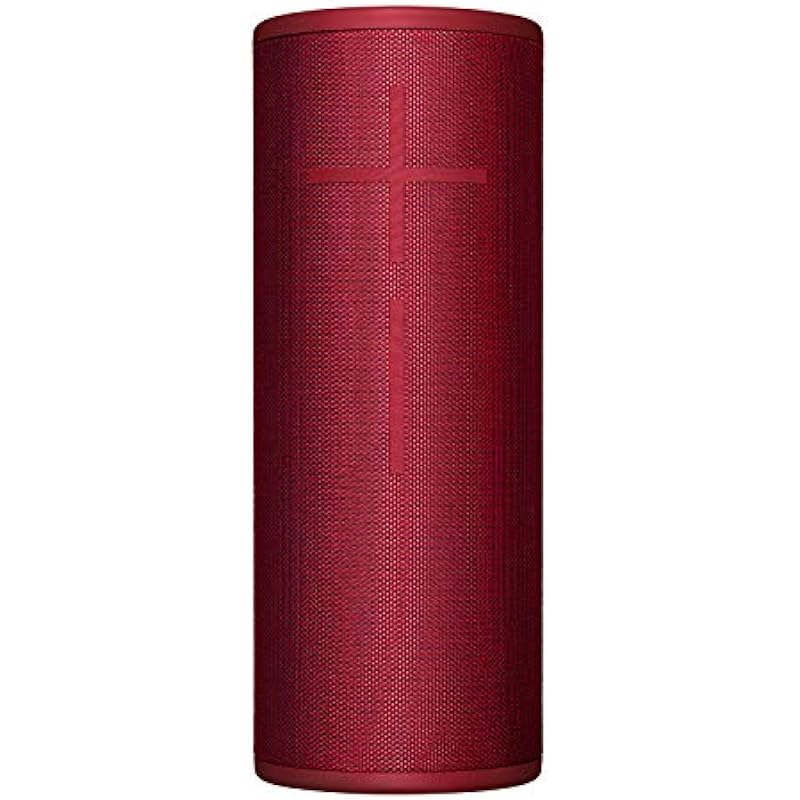 Ultimate Ears Megaboom 3 Portable Wireless Bluetooth Speaker (Powerful Sound + Thundering Bass, Bluetooth, Magic Button, Waterproof, Battery 20 Hours) – Sunset Red