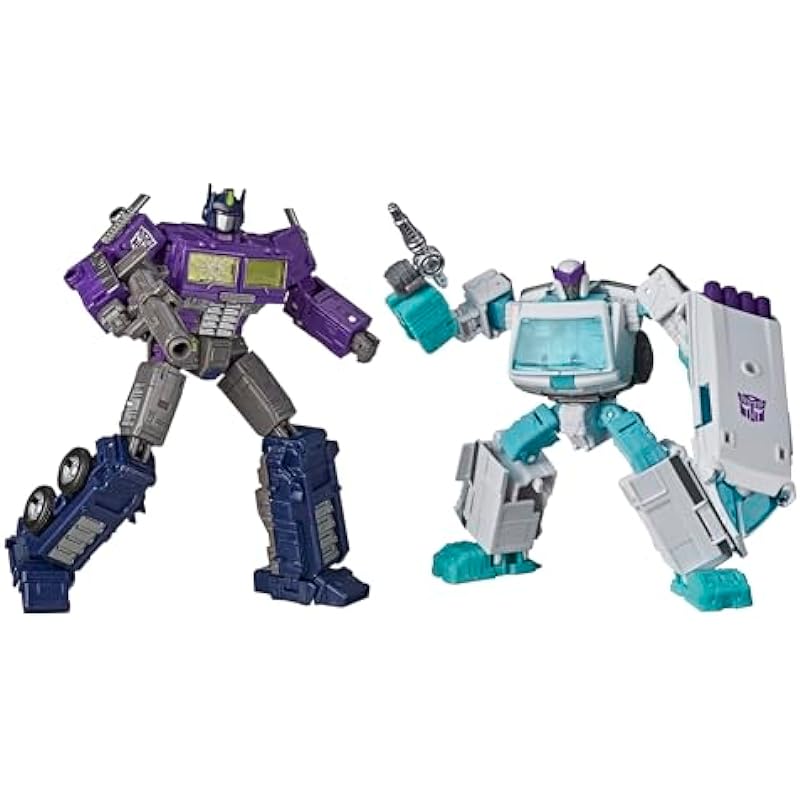 Transformers Generations Selects WFC-GS17 Shattered Glass Ratchet and Optimus Prime, War for Cybertron Deluxe and Voyager Collector Figures