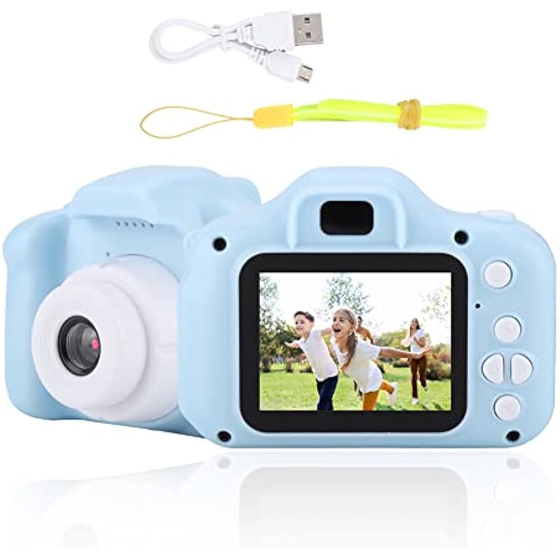 Kids Camera for Girls, 1080P HD Children’s Digital Video Camcorder Camera 2 Inch IPS Color Screen Kids Camera Toy Support 32G Memory Card, Christmas/Birthday Gift for 3-9 Year Old