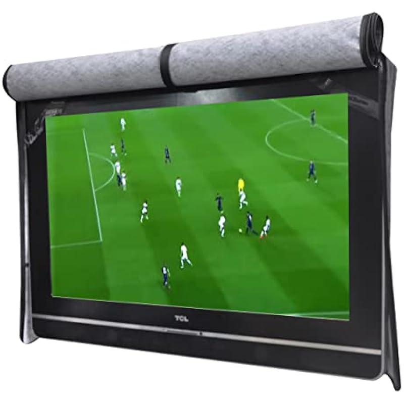 A1Cover Outdoor 32″ TV Set Cover ,Scratch Resistant Liner Protect LED Screen Best-Compatible with Standard Mounts and Stands (Black)