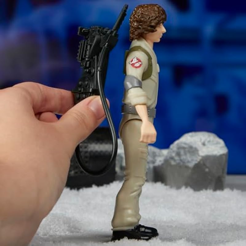 Ghostbusters Fright Features Trevor Spengler Action Figure with Ecto-Stretch Tech Slimer Ghost Toy Accessory, Ghostbusters Toys for Kids Ages 4+