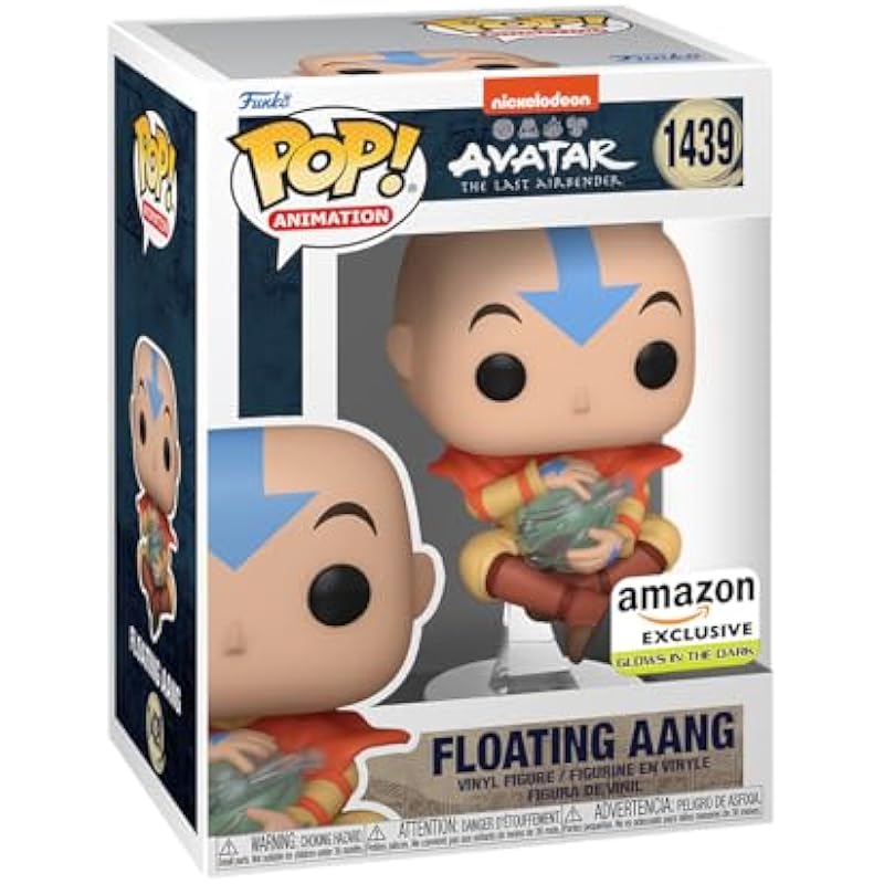 Funko Pop! Animation: Avatar: The Last Airbender – Floating Aang Glow in The Dark, Amazon Exclusive