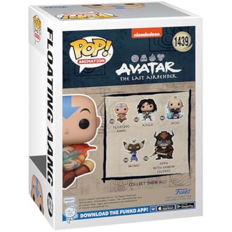 Funko Pop! Animation: Avatar: The Last Airbender – Floating Aang Glow in The Dark, Amazon Exclusive