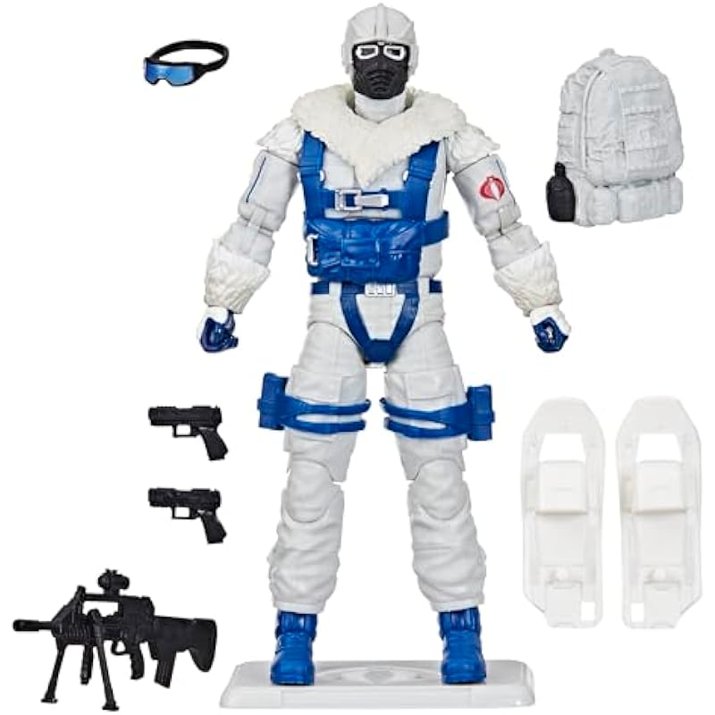 G.I. Joe Classified Series Retro Cardback Snow Serpent, Collectible 6 Inch Action Figure with 8 Accessories