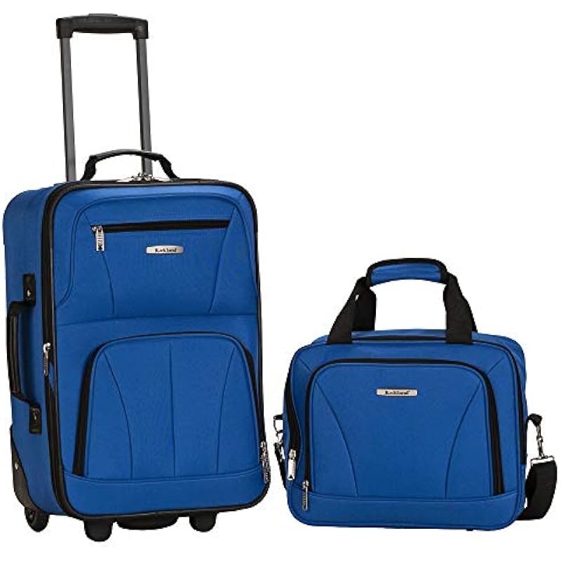 ROCKLAND Luggage 2-Piece Set, Blue, One Size