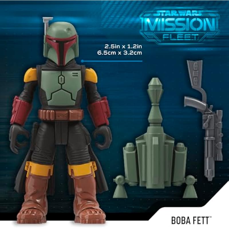 Star Wars Mission Fleet, 2.5-Inch Scale Mandalorian Action Figure Set with 6 Figures & 8 Accessories, Star Wars Toys for 4 Year Old Boys & Girls (Amazon Exclusive)