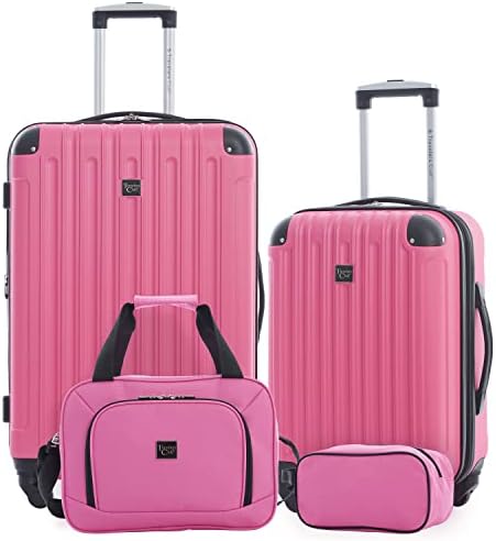 Travelers Club Unisex-Adult Midtown Hardside 4-Piece Luggage Travel Set Luggage Set