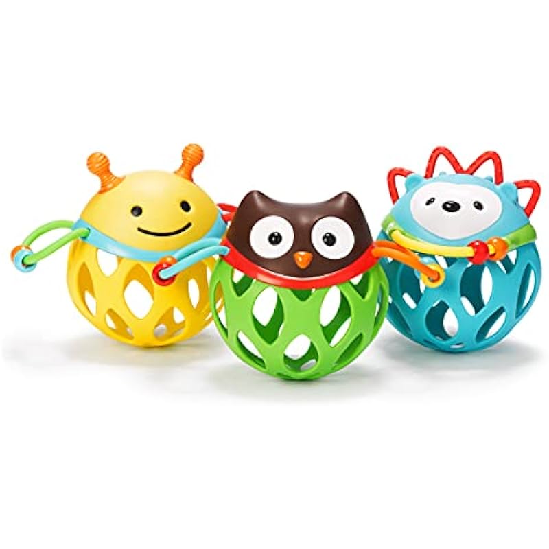 Skip Hop Baby Rattle Toy, Explore and More Roll Around Rattle, Hedgehog