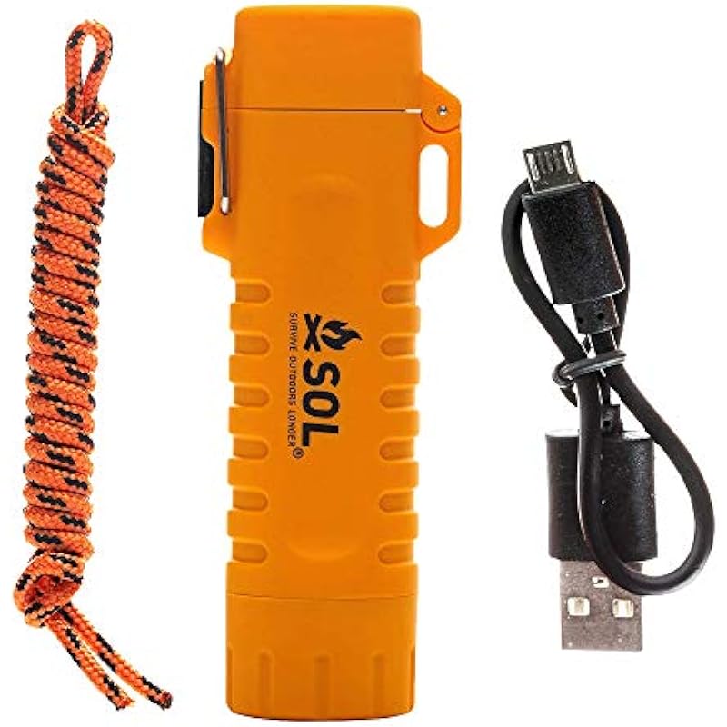 SOL Fire Lite Fuel-Free USB Rechargeable Lighter & Flashlight