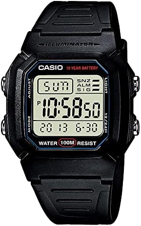 Casio Men’s W800H-1AV Classic Digital Sport Watch, Blue,Black, One Size