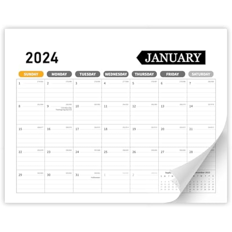 Calendar 2024 – Magnetic Calendar for Fridge, Fridge Calendar 2024 for School, Office & Home Planning and Organizing,15″x12″ In