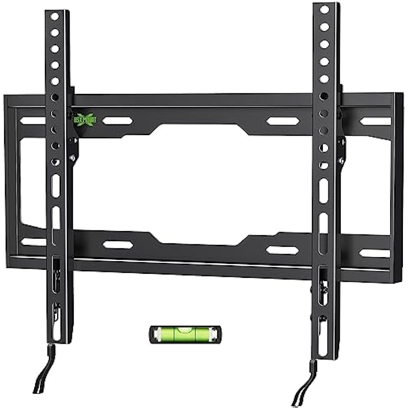 USX MOUNT Fixed TV Wall Mount with Low Profile for Most 26-60″ Flat Screen TVs, Wall Mount TV Bracket with VESA Up to 400x400mm and 99lbs Loading, TV Mount Fits 8″, 16″ Wood Studs XFM090