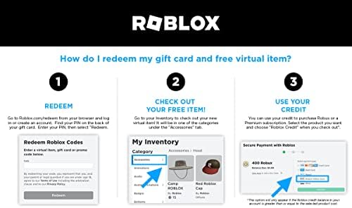 Roblox Physical Gift Card (Canada Only) (Includes Free Virtual Item)