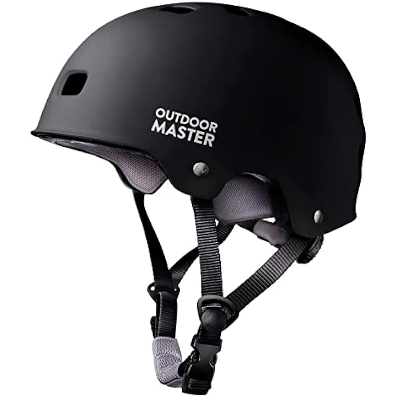 OutdoorMaster Skateboard Cycling Helmet – Two Removable Liners Ventilation Multi-Sport Scooter Roller Skate Inline Skating Rollerblading for Kids, Youth & Adults