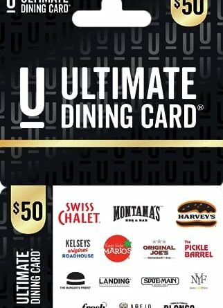 The Ultimate Dining Card Gift Card (Not redeemable at Milestones Restaurants)