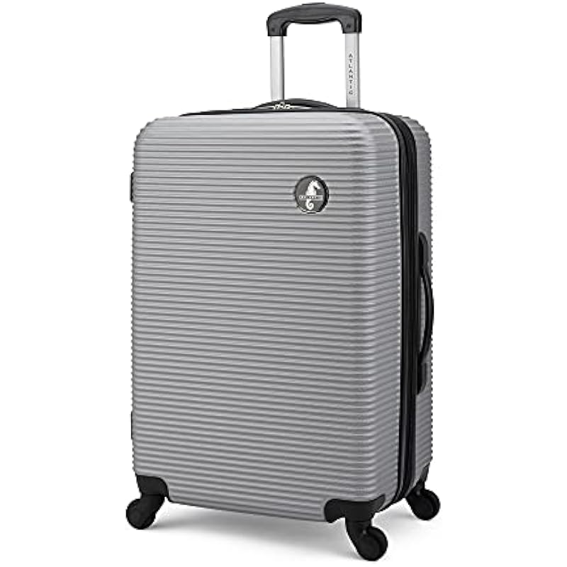 Atlantic Tribute II Medium Luggage – Hardside Expandable Spinner Luggage 24-Inch., Silver