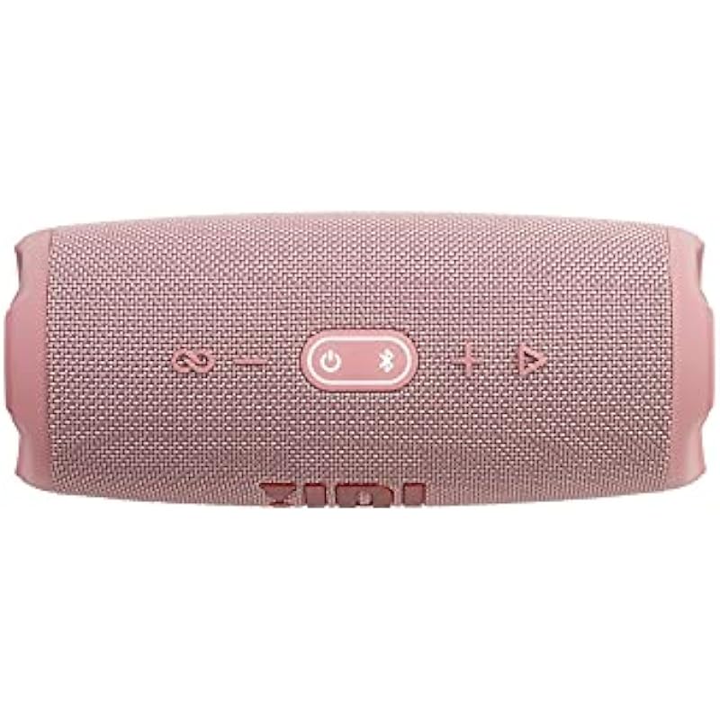 JBL Charge 5 Portable Bluetooth Speaker with Deep Bass, IP67 Waterproof and Dustproof, Up To 20 Hours of Playtime, Built-in Powerbank – Pink