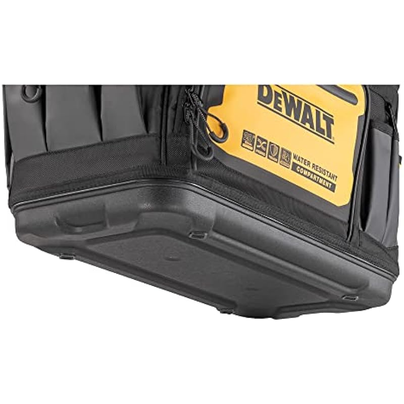 DEWALT 20 in. Pro Open Mouth Tool Bag, Water Resistant Compartment, 33 Pockets, Tough Fabric (DWST560104)