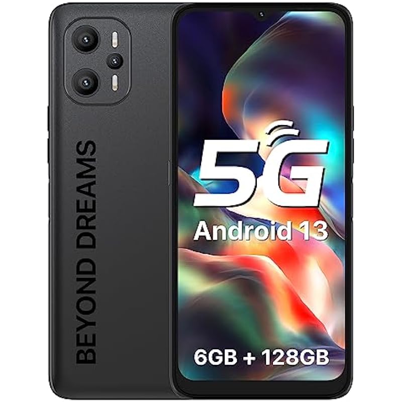 5G Unlocked Cell Phones Canada, UMIDIGI F3 Pro 5G Android 13 Unlocked Phone, 12(6+6)GB+128GB, 6000mAh Unlocked Smartphones Canada, 6.6″ HD+ Screen Android Phone, 48MP+16MP Camera/18W Fast charging/NFC/GPS