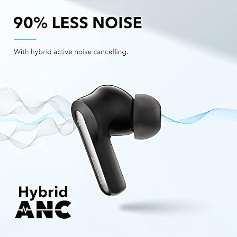 Soundcore by Anker Life P3i Hybrid Active Noise Cancelling Earbuds, 4 Mics, AI-Enhanced Calls, 10mm Drivers, Powerful Sound, App for Custom EQ, 36H Playtime, Fast Charging, Transparency, Bluetooth 5.2