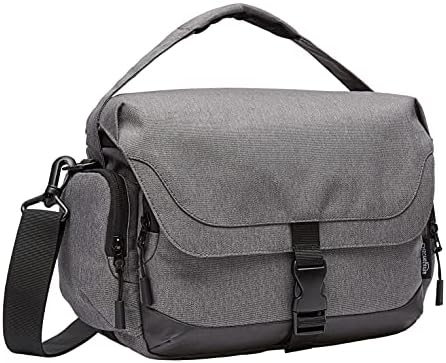 Amazon Basics Large DSLR Camera Gadget Bag – 11 x 6 x 8 Inches (Gray)