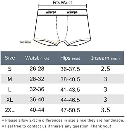 wirarpa Women’s Boxer Briefs Cotton Boy Shorts Underwear 3″ Inseam Shorts 4 Pack