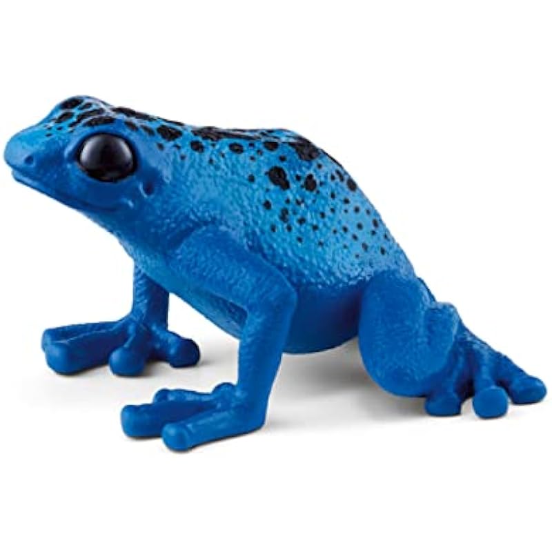 Schleich Wild Life New 2023, Wild Animal Rainforest Jungle Toys for Kids, Poison Dart Frog Toy, Blue, Ages 3+