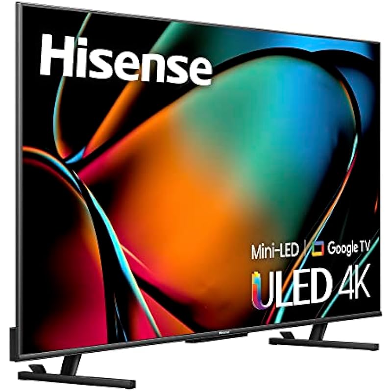 Hisense 85U88KM- 85″ Mini-LED Pro 4K ULED 144 Hz Google TV with Quantum Dot Technology, Dolby Vision Atmos, IMAX Enhanced, Gaming Smart TV with HDR10, HDR10+, HLG (Canada Model) 2023