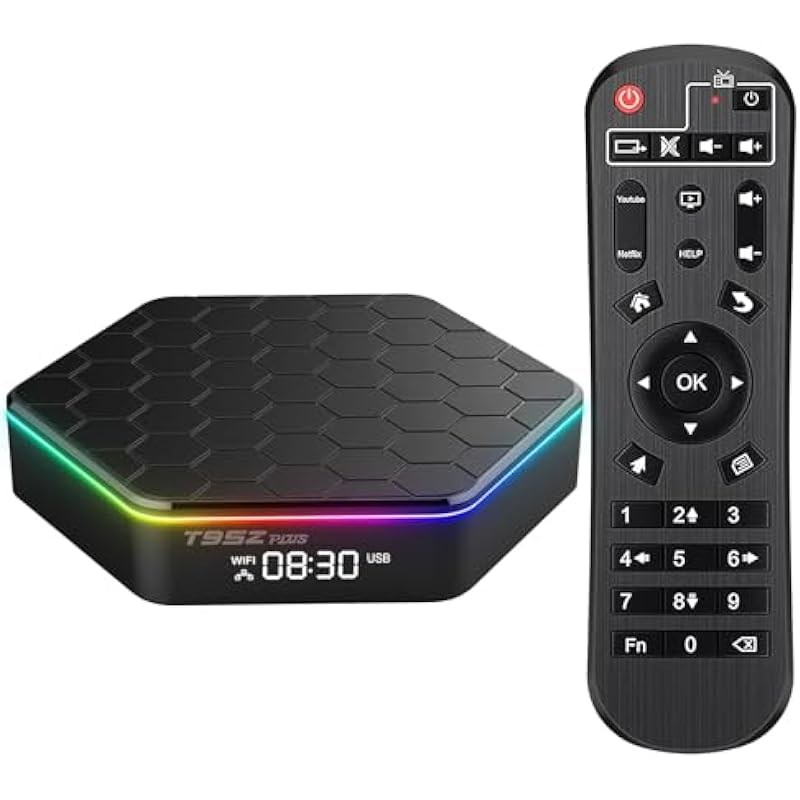 Sidiwen Android 12.0 TV Box, Android TV Box 4GB RAM 32GB ROM Allwinner H618 Quad core100M Ethernet 2.4/5G Dual WiFi BT 5.0 6K Smart TV Box