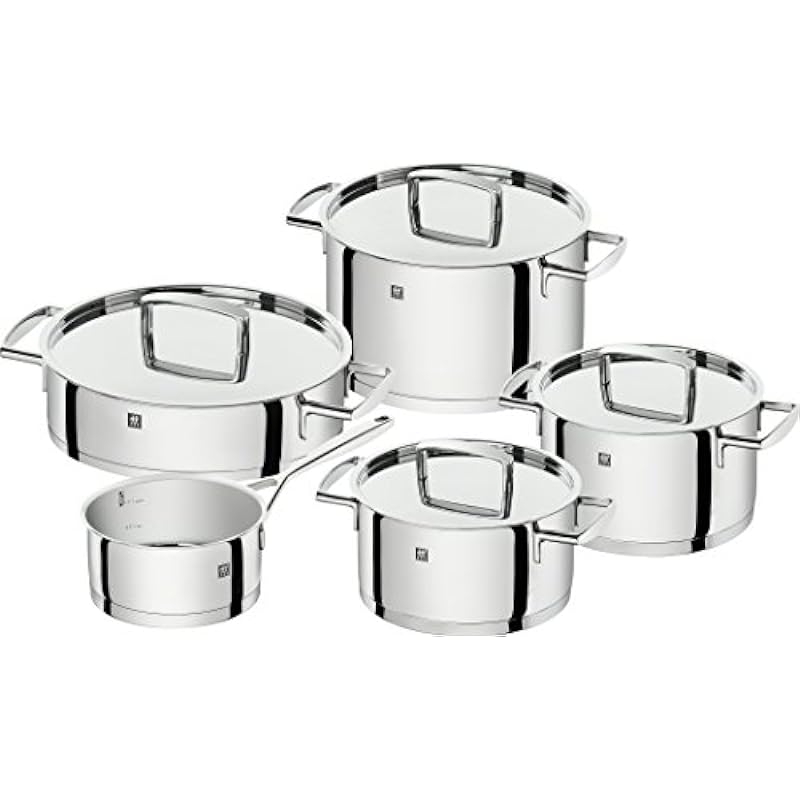 ZWILLING Rosé Bellasera 9-Piece Premium Stainless Steel Kitchen Cookware Set- Nonstick Cooking Set, Stay Cool Handle, Dishwasher Safe