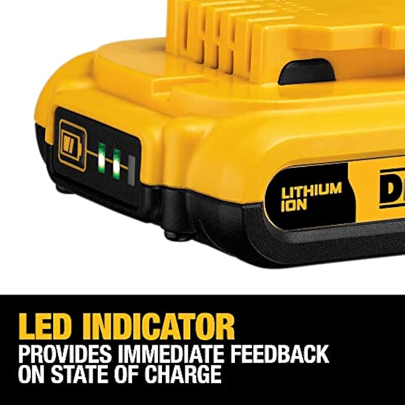 DEWALT 20V MAX Battery Pack with Charger, Multi, 3-Ah (DCB230C)